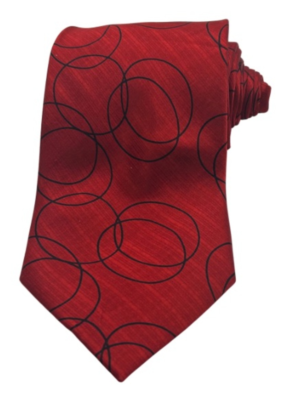 Valentino Italy Aurelio Mens Silk Tie Designer Luxury Handmade Formal Red Black